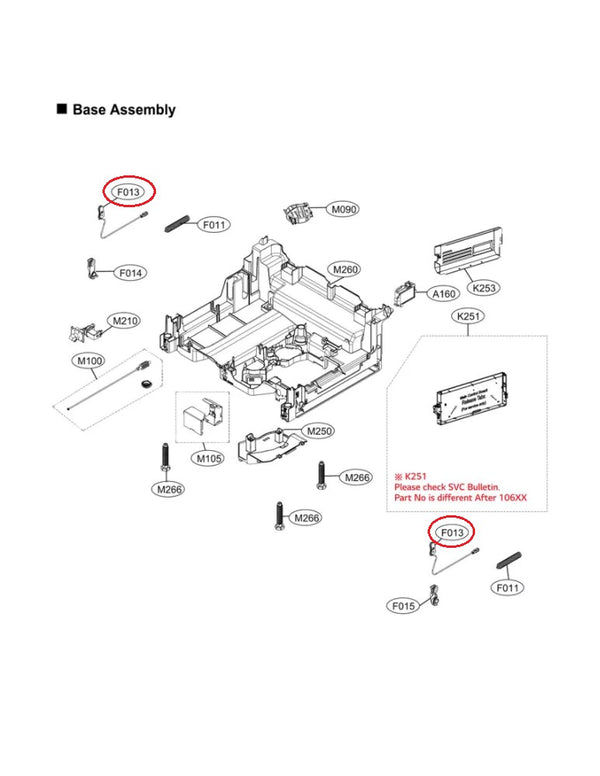 LG Dishwasher Pulley Cables ACJ73790102 (OEM) Dishwasher LG