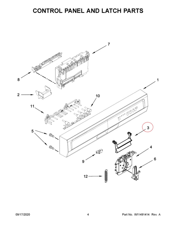 Whirlpool Dishwasher Handles W10716685 (OEM) Dishwasher Whirlpool