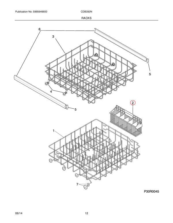 Frigidaire Dishwasher Silverware Baskets 5304509753 (OEM) Dishwasher Frigidaire