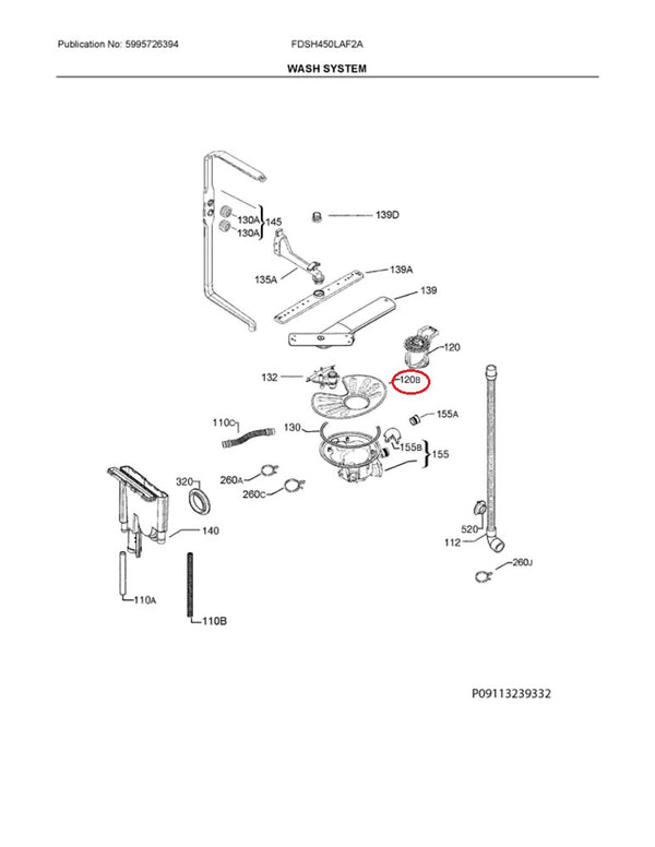 Frigidaire Dishwasher Filters 808429704 (OEM) Dishwasher Frigidaire