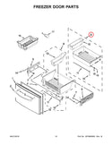 Whirlpool Refrigerator & Freezer Freezer Bins W10724458 (OEM) Refrigerator & Freezer Whirlpool