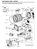 GE Washer Drain Hoses MEJ62404702 (OEM) Washer GE