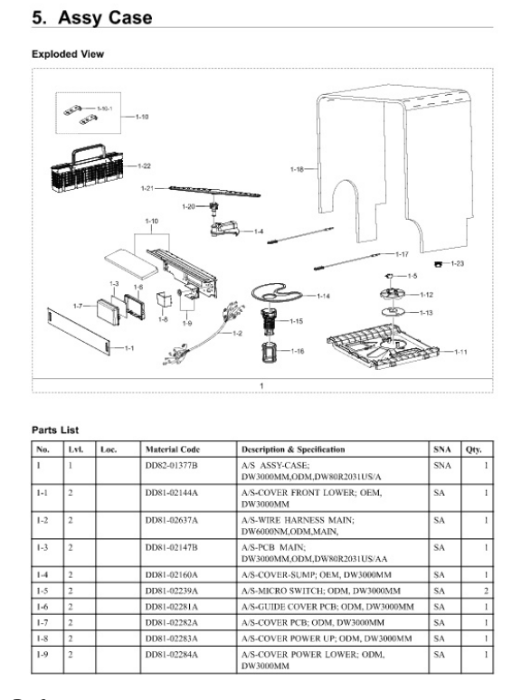 DD82-01433A | Installation bracket kit | Samsung | Dishwasher | Misc. Parts Dishwasher Samsung   