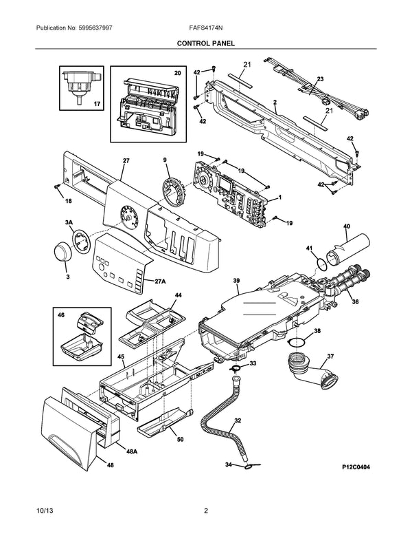 Frigidaire Washer Dispenser Parts 137143800 (OEM) Washer Frigidaire