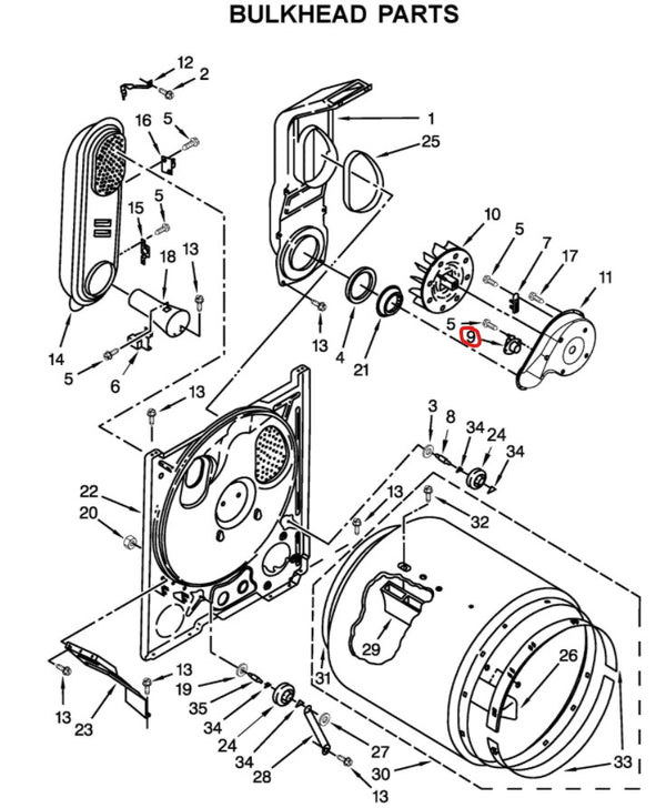 Whirlpool Dryer Thermostats WP3387134 (OEM) Dryer Whirlpool