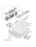 GE Dishwasher Racks WD28X30223 (OEM) Dishwasher GE
