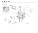 Samsung Dishwasher Vent Assemblies DD93-01015A (OEM) Dishwasher Samsung