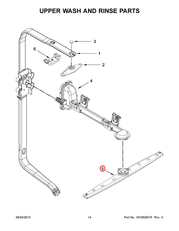 Whirlpool Dishwasher Spray Arms WPW10448645 (OEM) Dishwasher Whirlpool