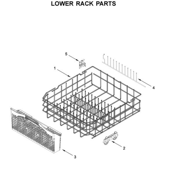 Whirlpool Dishwasher Silverware Baskets WPW10179397 (OEM) Dishwasher Whirlpool