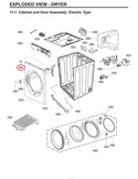 LG Dryer Door Switches 6601EL3001A (OEM) Dryer LG