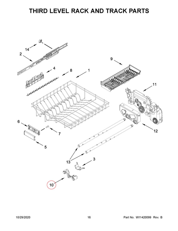 Kitchenaid Dishwasher Manifolds W11226505 (OEM) Dishwasher Kitchenaid