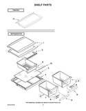 Whirlpool Refrigerator & Freezer Drawers / Crisper Drawers WP2256704 (OEM) Refrigerator & Freezer Whirlpool