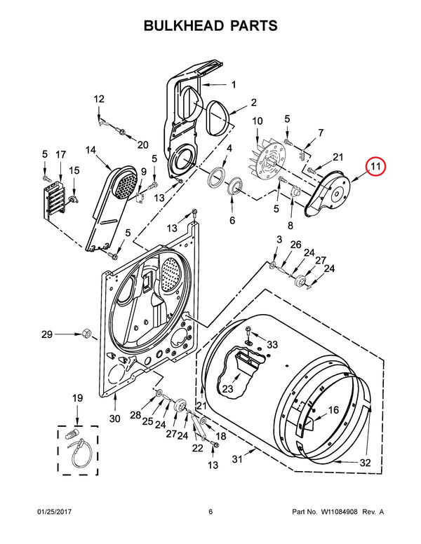 Whirlpool Dryer Blower Housings WP8577230 (OEM) Dryer Whirlpool