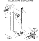 Whirlpool Dishwasher Hoses W10545278 (OEM) Dishwasher Whirlpool
