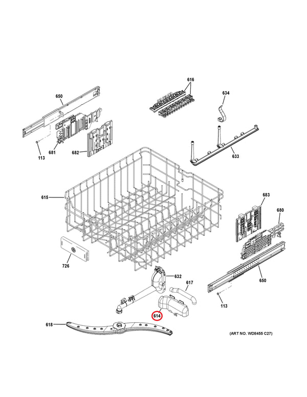 GE Dishwasher Misc. Parts WD24X20263 (OEM) Dishwasher GE
