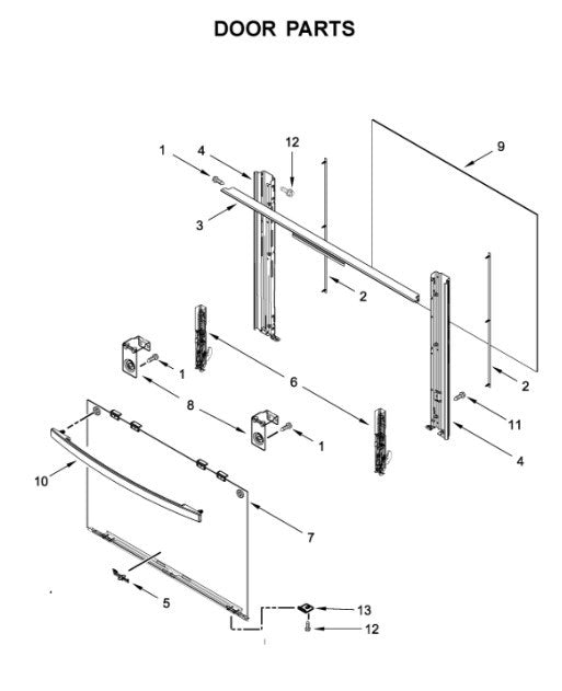 Whirlpool Range Hinges W10857234 (OEM) Range Whirlpool