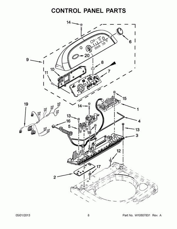 Whirlpool Washer Control Boards W10761028 (OEM) Washer Whirlpool