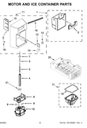 Whirlpool Refrigerator & Freezer Motors W11202789 (OEM) Refrigerator & Freezer Whirlpool