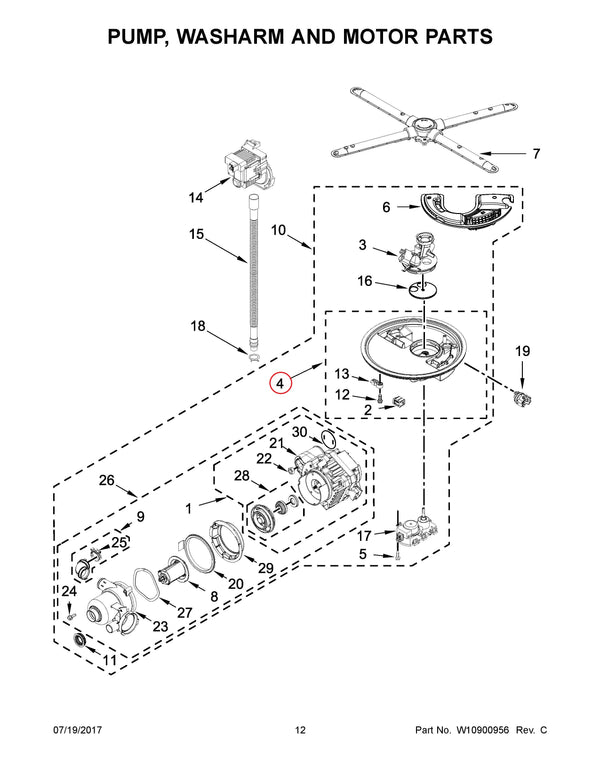 Whirlpool Dishwasher Sumps W10832796 (OEM) Dishwasher Whirlpool