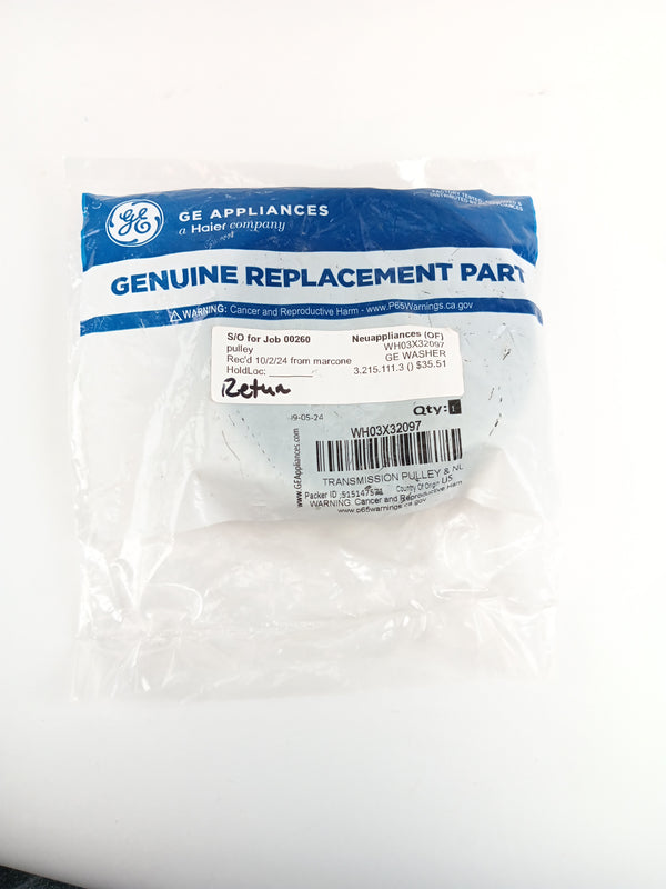 GE Washer Misc. Parts WH03X32097 (OEM) Washer GE