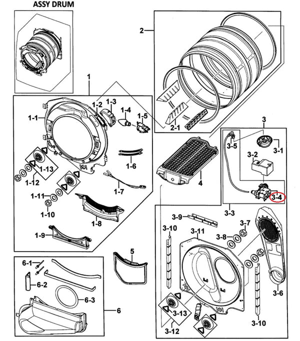Samsung Dryer Steam Water Inlet Valves DC62-30042A (OEM) Dryer Samsung