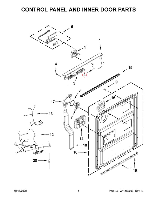 Whirlpool Dishwasher Wheel Assemblies / Transport Assemblies W11627526 (OEM) Dishwasher Whirlpool