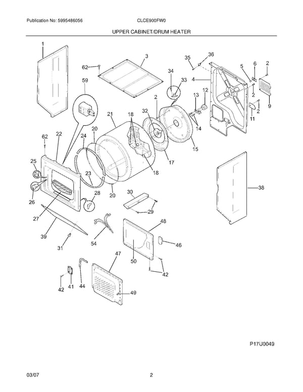 Electrolux Dryer Switches 134399700 (OEM) Dryer Electrolux