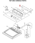 Whirlpool Dryer Rear Panels - Console W11433112 (OEM) Dryer Whirlpool