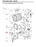 LG Dryer Lint Chutes 5209EL1002F (OEM) Dryer LG