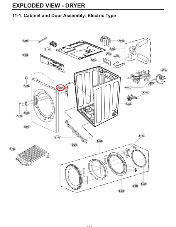 LG Dryer Brackets MAZ67119501 (OEM) Dryer LG