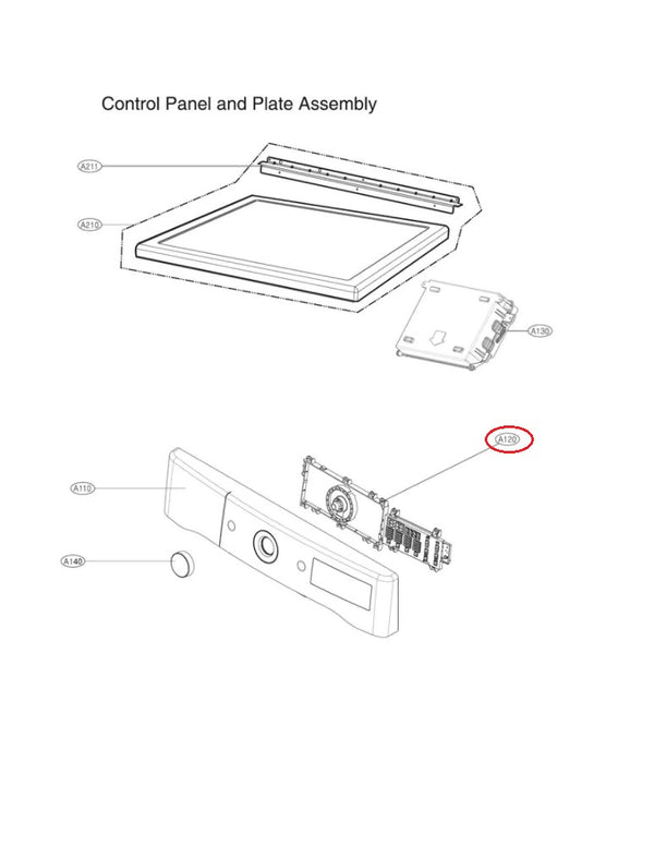 LG Dryer Control Boards EBR35872601 (OEM) Dryer LG