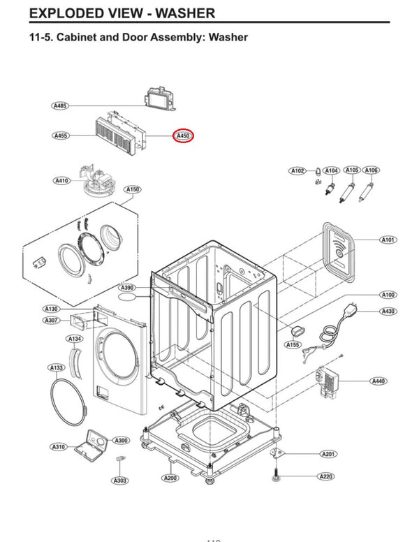 LG Washer Control Boards EBR31483301 (OEM) Washer LG