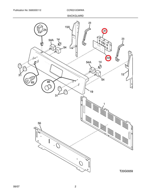 Frigidaire Range Control Boards 5304518660 (OEM) Range Frigidaire