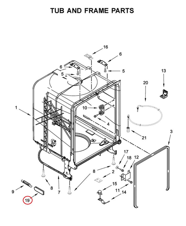 Amana Dishwasher Misc. Parts WP8268990 (OEM) Dishwasher Amana