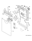 GE Dishwasher Seals / Gaskets WD08X10092 (OEM) Dishwasher GE