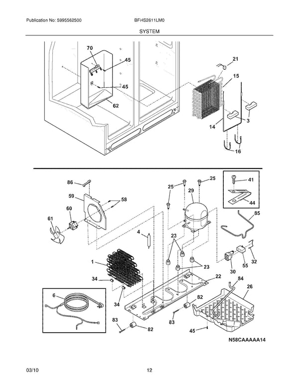 Electrolux Refrigerator & Freezer Misc. Parts 5303918214 (OEM) Refrigerator & Freezer Electrolux