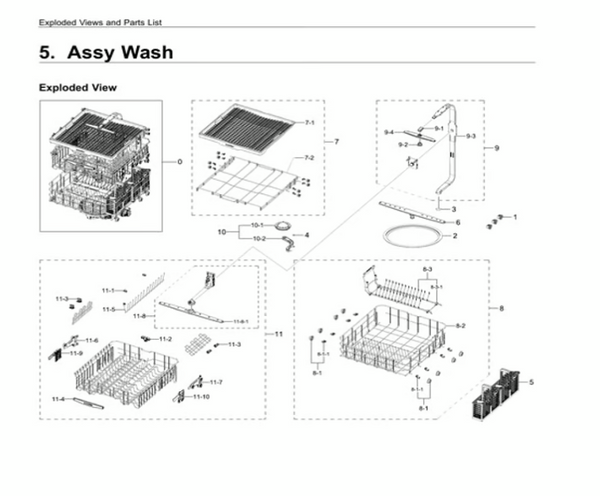 Samsung Dishwasher Seals / Gaskets DD62-00050A (OEM) Dishwasher Samsung