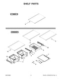 Whirlpool Refrigerator & Freezer Shelves WPW10628707 (OEM) Refrigerator & Freezer Whirlpool