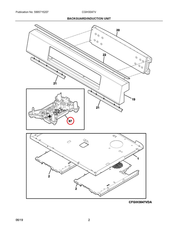 Frigidaire Range Control Boards 5304527384 (OEM) Range Frigidaire