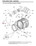 LG Washer Misc. Hoses MEJ64124901 (OEM) Washer LG