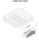 Whirlpool Dishwasher Racks W10525641 (OEM) Dishwasher Whirlpool
