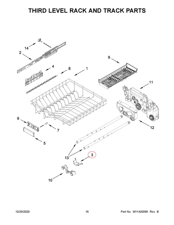 Kitchenaid Dishwasher Manifolds W11573754 (OEM) Dishwasher Kitchenaid
