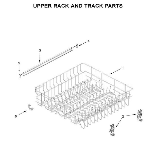 Whirlpool Dishwasher Racks 8539214 (OEM) Dishwasher Whirlpool