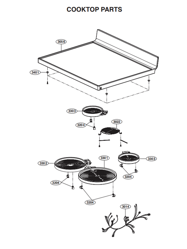LG Range Heating Elements AEG33897013 (OEM) Range LG