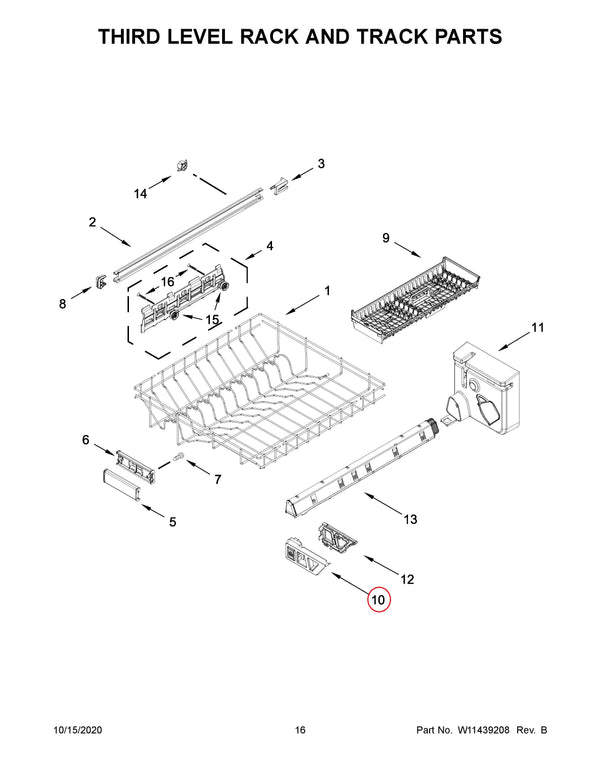 Whirlpool Dishwasher Manifolds W11267725 (OEM) Dishwasher Whirlpool