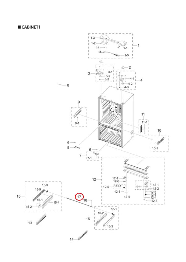 Samsung Refrigerator & Freezer Misc. Parts DA66-00437H (OEM) Refrigerator & Freezer Samsung