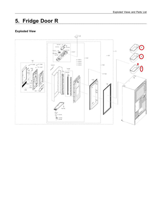 Samsung Refrigerator & Freezer Door Bins DA97-16544A (OEM) Refrigerator & Freezer Samsung