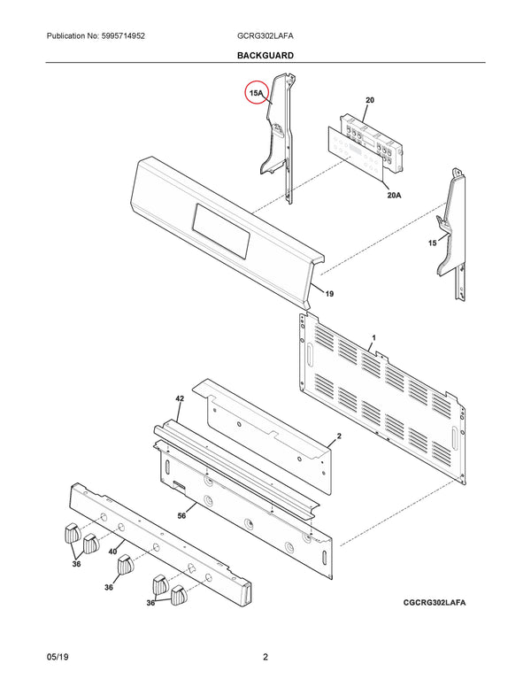 Frigidaire Range Clips 5304493646 (OEM) Range Frigidaire