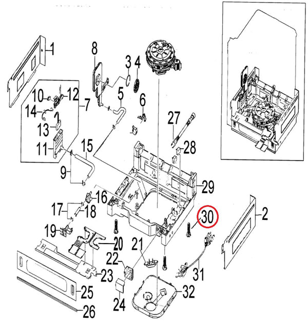 Samsung Dishwasher Legs / Feet DD61-00232A (OEM) Dishwasher Samsung