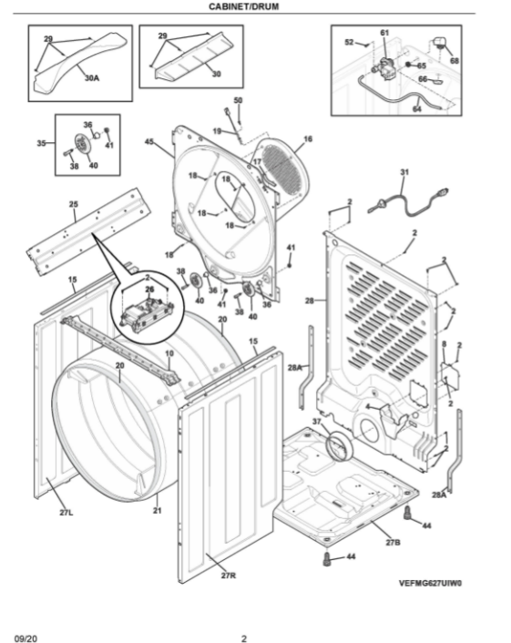 Electrolux Dryer Drums 137610710 (OEM) Dryer Electrolux